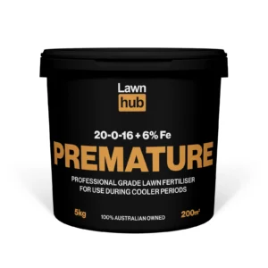 Lawn Hub Premature Winter Lawn Fertiliser 20-0-16 5 kg pack at Cairns Mower City