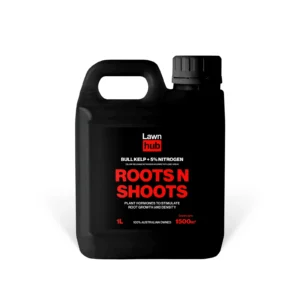 Lawn Hub Roots N Shoots Lawn Fertiliser 1 L pack at Cairns Mower City