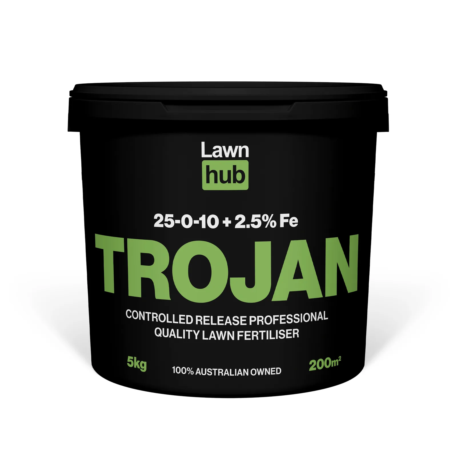 Lawn Hub Trojan Lawn Fertiliser 25-0-10 5 kg pack at Cairns Mower City