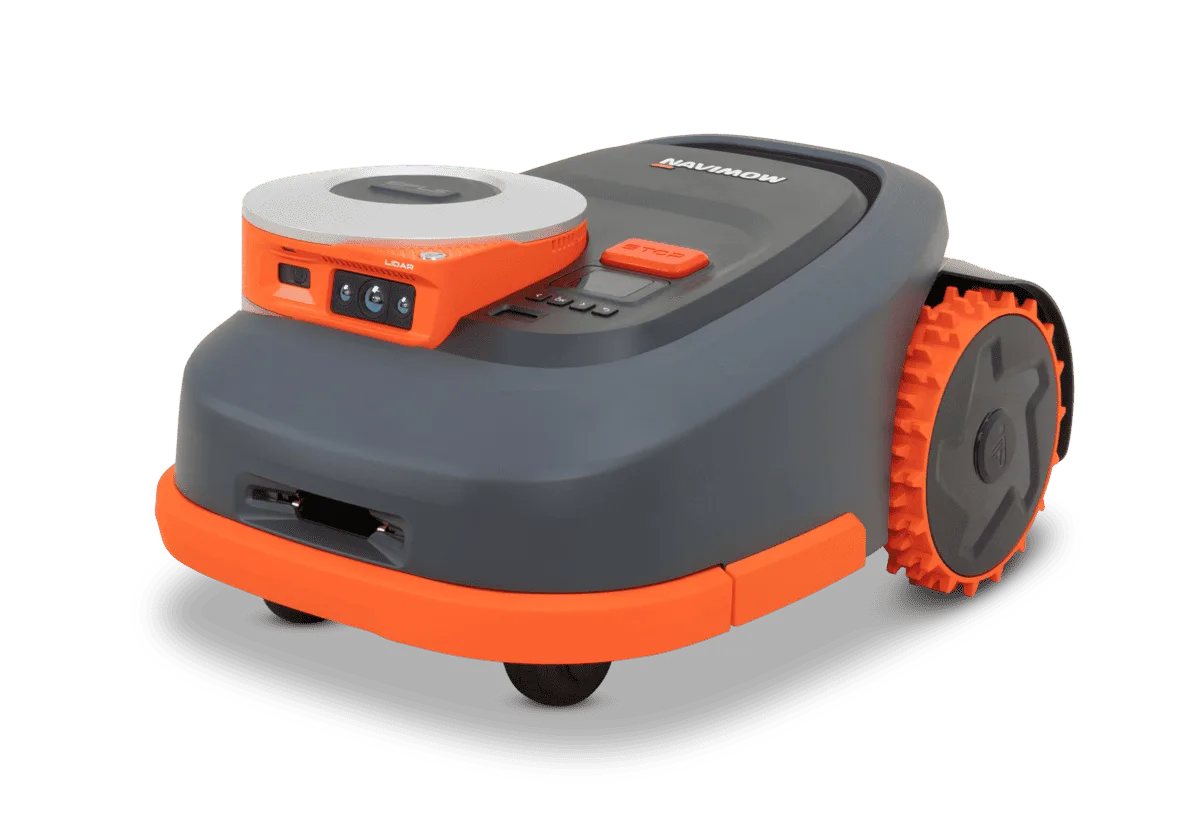 Segway Navimow H215 robot mower front three-quarter view at Cairns Mower City