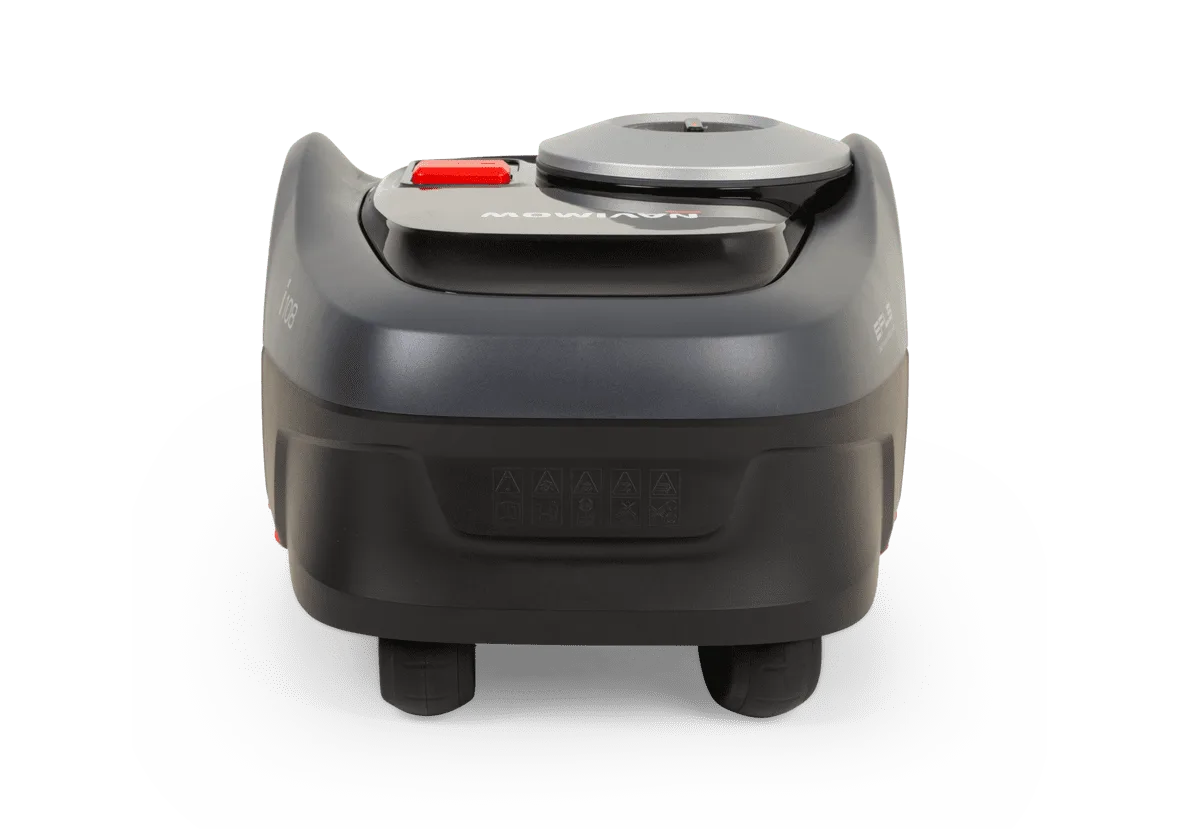 Segway Navimow i108A robot mower front three-quarter view at Cairns Mower City